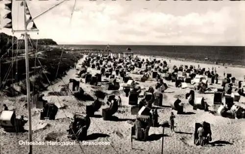 Ak Ostseebad Heringsdorf auf Usedom, Strandleben