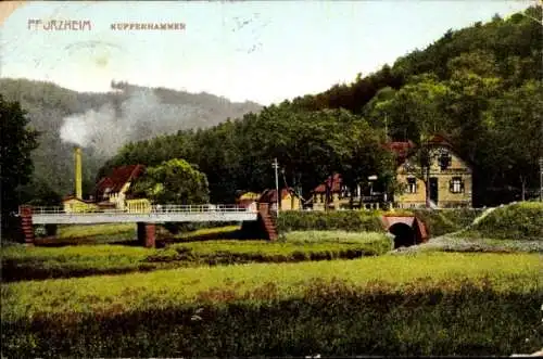 Ak Pforzheim im Schwarzwald, Kupferhammer