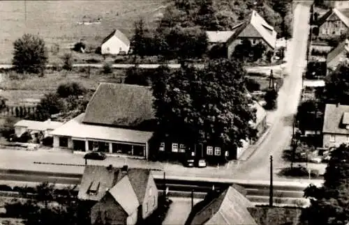 Ak Langendamm Nienburg an der Weser, Henking - Terassen-Restaurant