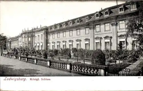 Ak Ludwigsburg,  Königl. Schloss