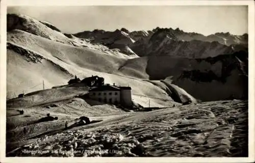 Ak Oberstdorf im Oberallgäu, Bergstation am Nebelhorn, Winter