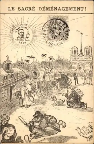 Künstler Ak The Sacred Move 11. Dezember 1906