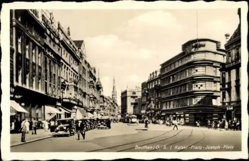 Ak Bytom Beuthen Oberschlesien, Kaiser-Franz-Joseph-Platz