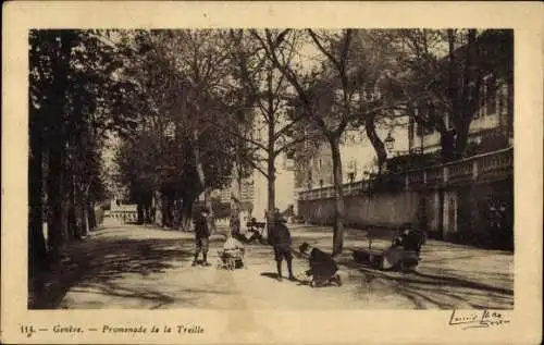 Ak Genf Genf Schweiz, Promenade de la Treille