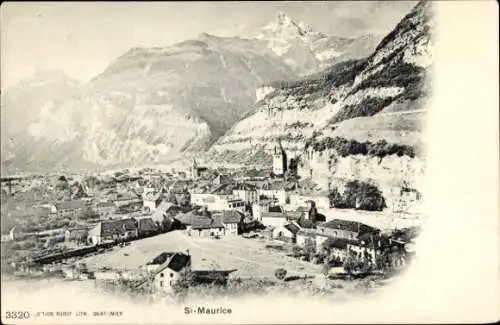 Ak Saint Maurice Kanton Wallis, Totale