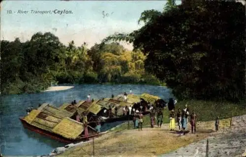 Ak Ceylon Sri Lanka, Flusstransport