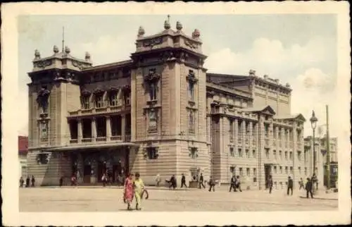 Ak Beograd Belgrad Serbien, das National Theater