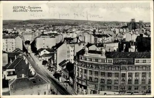 Ak Beograd Belgrad Serbien, Panorama