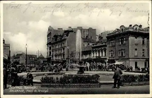 Ak Beograd Belgrad Serbien,Terazije Platz