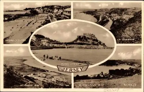 Ak Kanalinsel Jersey, Saint-Brelades-Bay, Gorey-Castle, Saint-Ouens-Bay