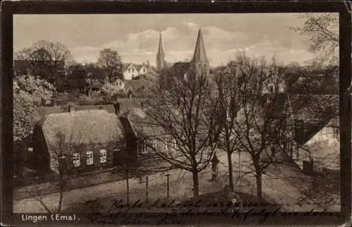 Ak Lingen im Emsland, Gesamtansicht