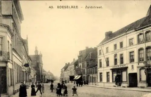 Ak Roeselare Roeselaere Rousselare Roulers Westflandern, Südstraße