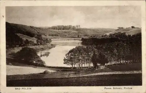 Ak Polczyn Zdrój Bad Polzin Pommern, Blick auf den Fünfsee