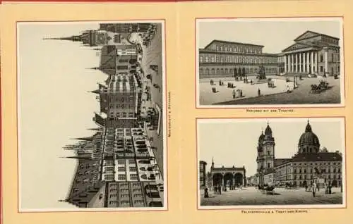 Album mit 15 Lithos AK von München