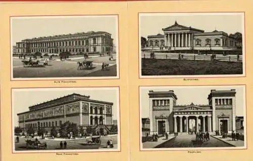 Album mit 15 Lithos AK von München