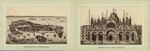 Album mit 12 Lithos AK Venezia Venedig Veneto