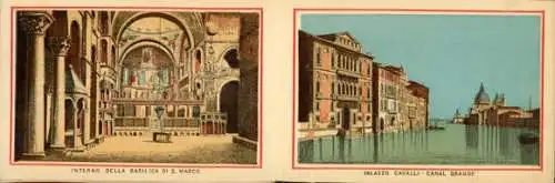 Album mit 12 Lithos Ak Venezia Venedig Veneto