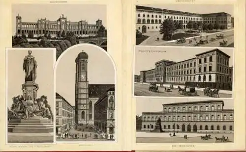 Album mit 8 Lithos von München