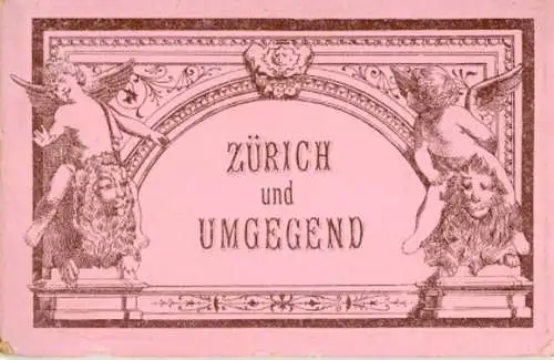 Album von Zürich und Umgegend mit 10 Lithos 