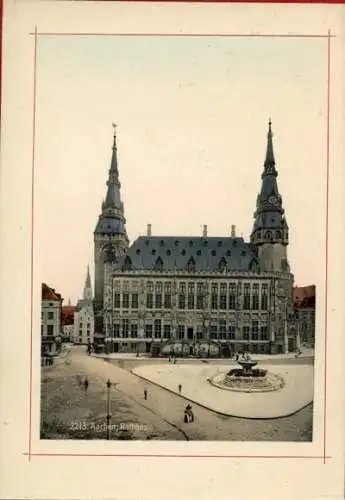 Album mit 12 AK Aachen Rathaus 