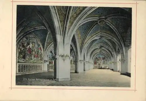 Album mit 12 AK Aachen Rathaus 