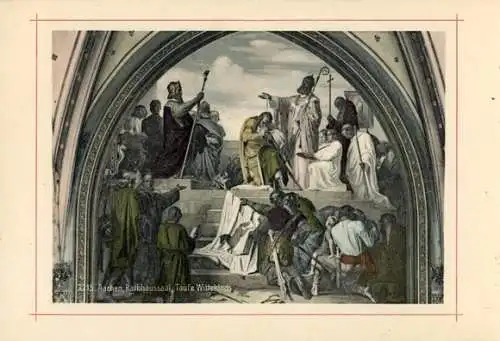 Album mit 12 AK Aachen Rathaus 