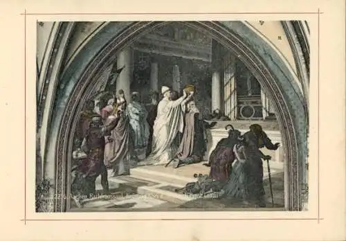 Album mit 12 AK Aachen Rathaus 