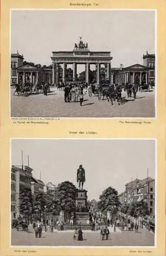 Album mit 24 Lithos " Berlin, Potsdam und Charlottenburg"