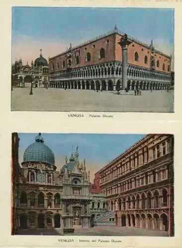 Album mit 27 Ansichten von Venezia Venedig Veneto, 1 Panorama