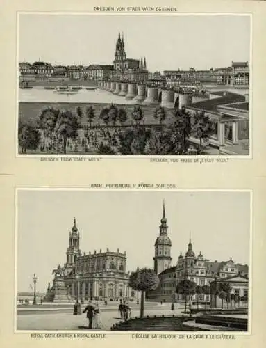 Album mit 14 Lithos von Dresden 