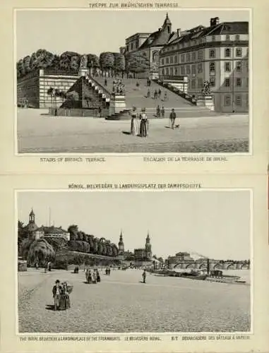 Album mit 14 Lithos von Dresden 