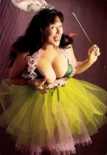 Ak Fotograf Eric Kroll, Annie Sprinkle as Tit Fairy, Fetish Girls, Busen