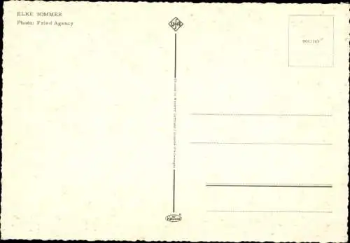Ak Schauspieler Elke Sommer, Portrait