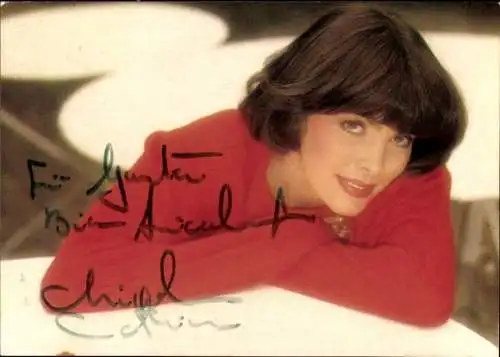 Ak Sängerin Mireille Mathieu, Portrait, Autogramm