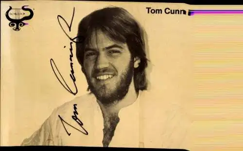 Ak Sänger Tom Cunn, Portrait, Autogramm