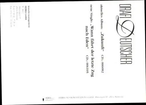 Ak Sänger Drafi Deutscher, Portrait, Autogramm