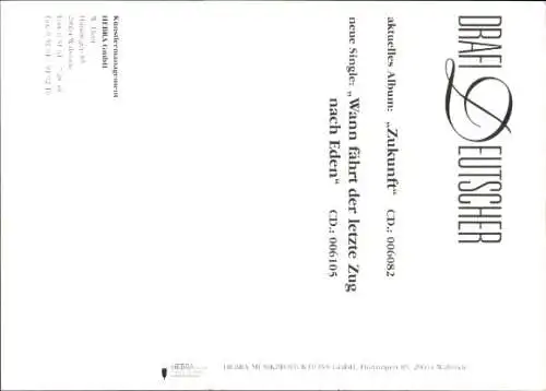 Ak Sänger Drafi Deutscher, Portrait, Autogramm