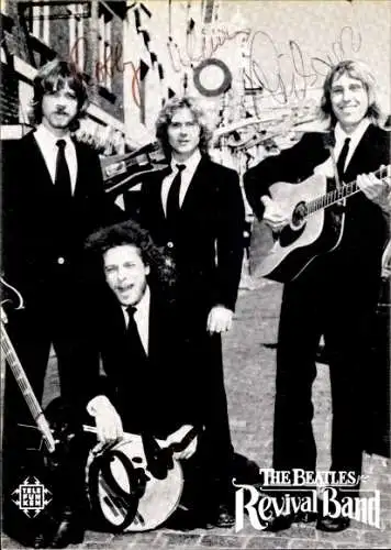 Ak Musikgruppe Beatles Revival Band, Gruppenfoto, Autogramme