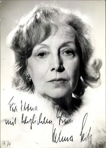 Ak Schauspielerin Helma Seitz, Portrait, Autogramm