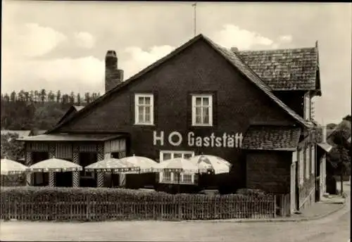 Ak Frankenhain in Thüringen, HO Gaststätte zur Lilie