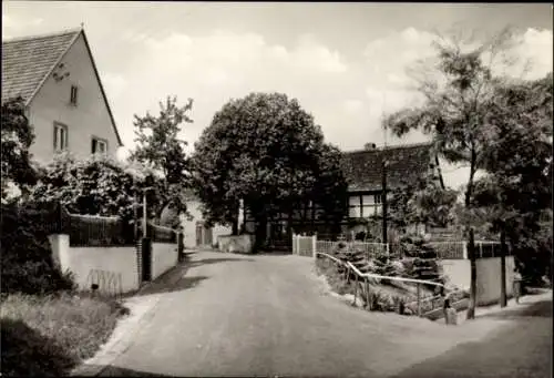 Ak Schmannewitz Dahlen in Sachsen, Dorfstraße