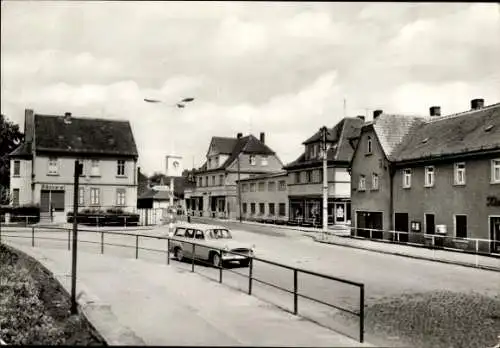 Ak Böhlen im Kreis Leipzig, Röthaer Straße, Trabant, Bäckerei