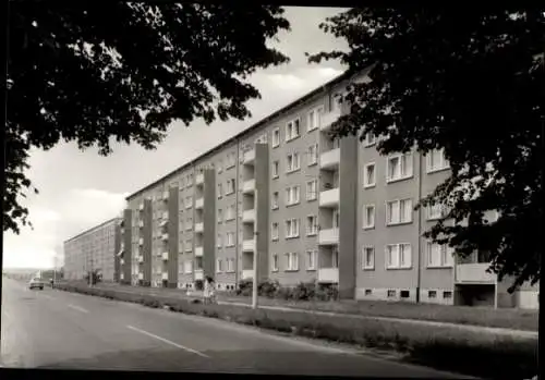 Ak Neukieritzsch in Sachsen, Neubaugebiet Nord, Plattenbauten