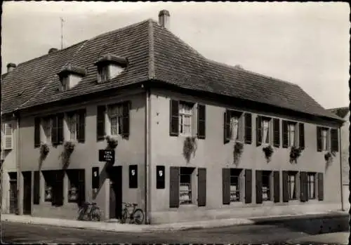 Ak Neuf Brisach Neubreisach Elsass Haut Rhin, Restaurant de la Poste