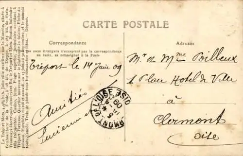 Ak Le Tréport Mers Seine Maritime, La Gare