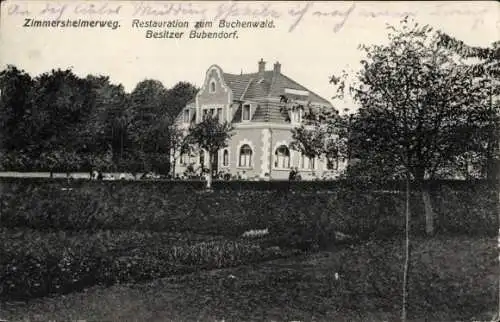 Ak Rixheim Elsass Haut Rhin, Zimmersheimerweg, Restauration zum Buchenwald