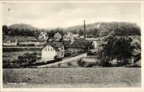 Ak Flintbek in Holstein, Teilansicht, Schokoladenfabrik, Bahnhof