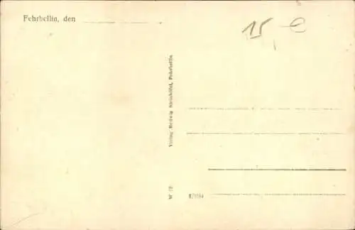 Ak Fehrbellin in Brandenburg, Berliner Straße, Landmaschinenfabrik, Motorfahrzeuge, Werkstätten