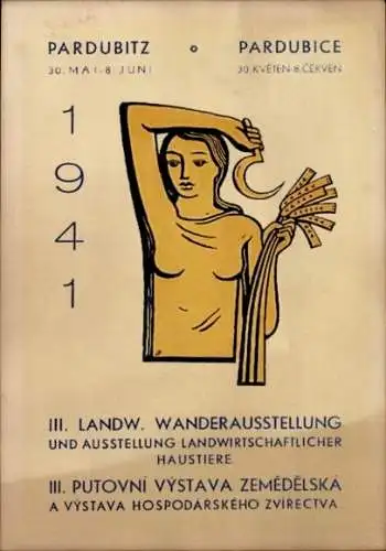 Ak Pardubice Pardubitz Stadt, III. Landwirtschaftliche Wanderausstellung 1941