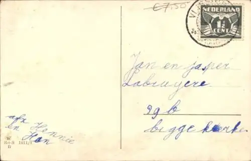 Künstler Ak Wills, John, Fröhliches Neujahr, kostümierte Musikanten, Schweine